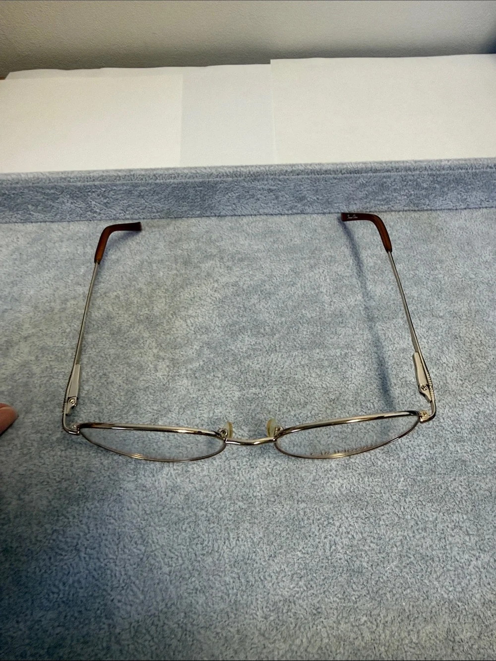 NWOT Caravaggio Lorre Oval Metal Eyeglasses in Brown/Bronze Eyesize 52